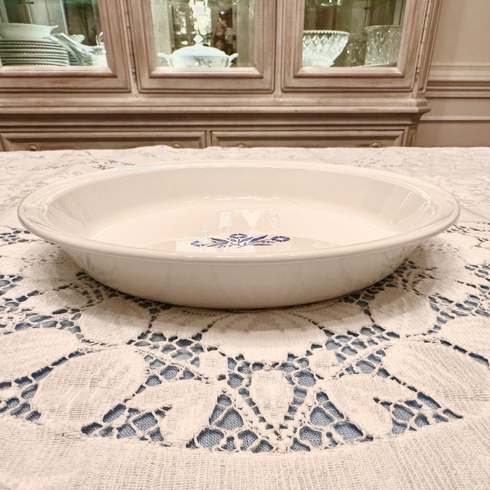 Corning Ware Blue Cornflower Pie Serving Plate P-309 - Picture 3 of 5